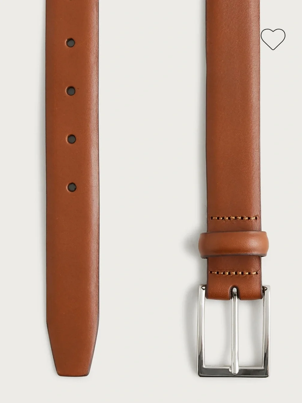 NEW J. Crew Italian Leather English Tan Brown Dress Belt size 38 E3145 $80